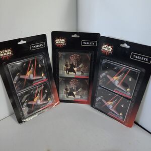 STAR WARS Episode 1 The Phantom Menace tablets, Notebooks set of 3